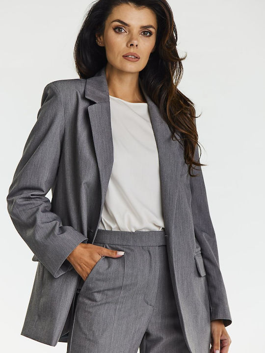 Awama Blazer pentru femei Sacou Grey