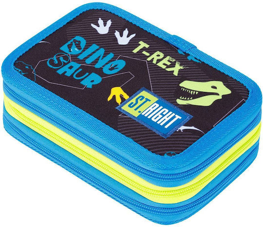 Triple Pencil Case Equipment St.right Pc-05 Dinosaur