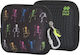 Black Panel Zipper Pouch