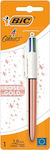 Ball Pen 4 Colours Rose Gold