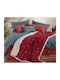 Nef-Nef Homeware Straight To Christmas Blanket Sherpa Sofa 130x180cm Red