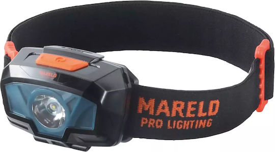 Mareld Headlamp LED IP64 with Maximum Brightness 200lm Far Marld Gleam Black