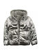 Kinder Freizeitjacke mit Kapuze Silber