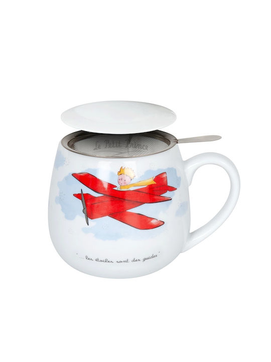 Konitz Mug from Porcelain with Lid White 420ml