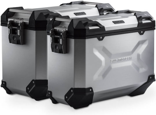 Σετ Βάσεων Βαλιτσών Sw-motech Trax Adv Bmw R 1250 Gs Adv Ασημί