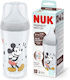 Nuk Пластмасово Бебешко Шише Perfect Match Против Колики със Силиконов Биберон за 3+ месеци Multicolour 260мл