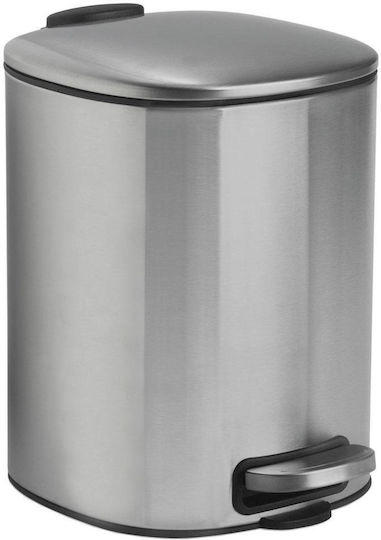 Andrea House Inox Perie de toaletă Închidere lentă 3lt Gri