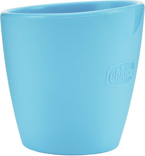 Chicco Παιδικό Ποτηράκι από Σιλικόνη Μπλε για 6m+
