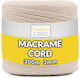 Creative Fir De Tricotat Macrame Bumbac Bej 300m