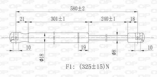 Open Parts Удар в багажника за Ford Fiesta