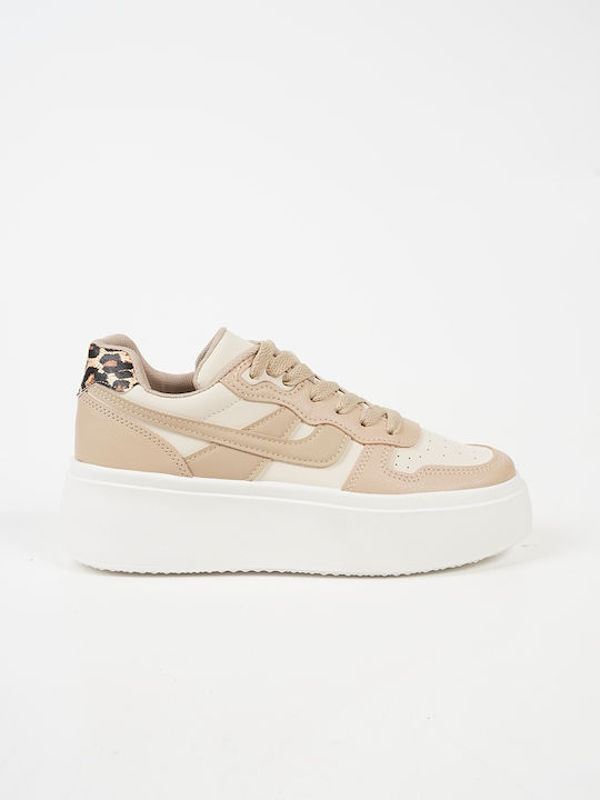 Piazza Shoes Damen Sneakers Beige