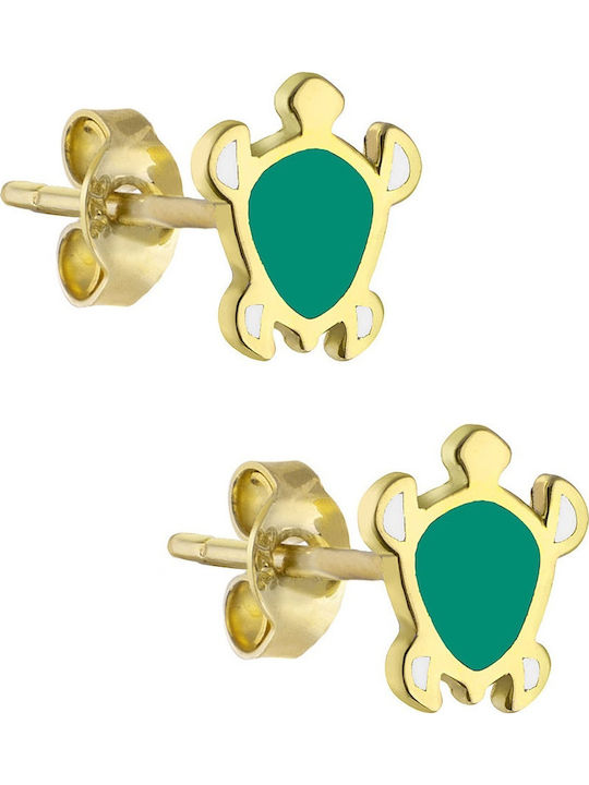Senzio Belibasakis Детски Обеци Studs от Злато 14K