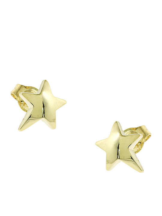 Senzio Belibasakis Kids Earrings Studs Stars from Gold 9K