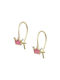 Senzio Belibasakis Kids Earrings Pendants Crowns from Gold 9K