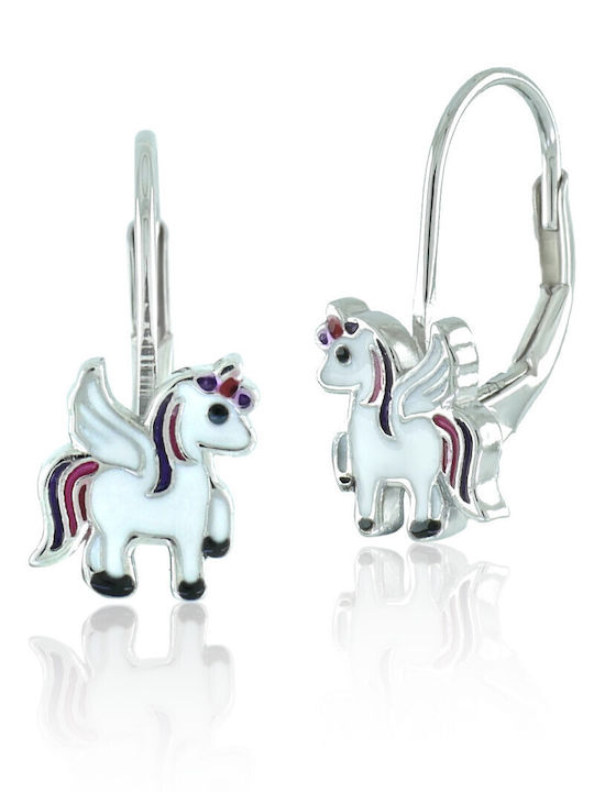 Bijou Box Kids Earrings Pendants Unicorns from Silver