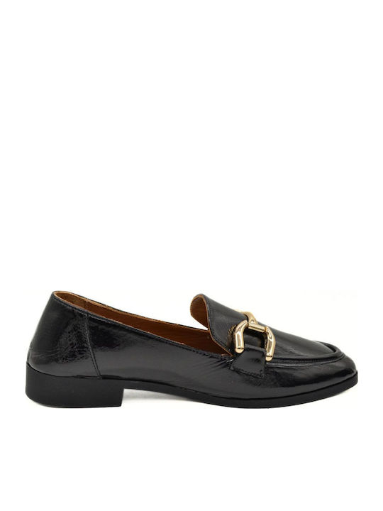 Λουστρίνι Γυναικεία Loafers σε Μαύρο Χρώμα