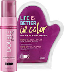 Minetan Double Dark Tanning Mousse + Glove