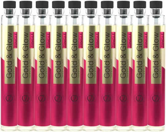 7Suns Cosmetics Gold & Glow Furnicături Solară Corp 10x6ml