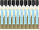7Suns Cosmetics Gold & Glow Autobronzant Corp 10 Bucăți