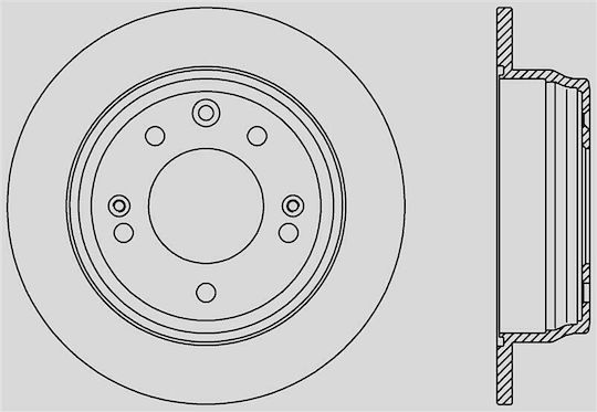 Open Parts Спирачен диск за Hyundai i30