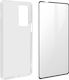 Case Motorola Edge 20 Pro Silicone Soft Tempered Glass Black