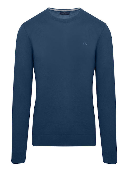 Prince Oliver Men's Sweater Petrol Blue