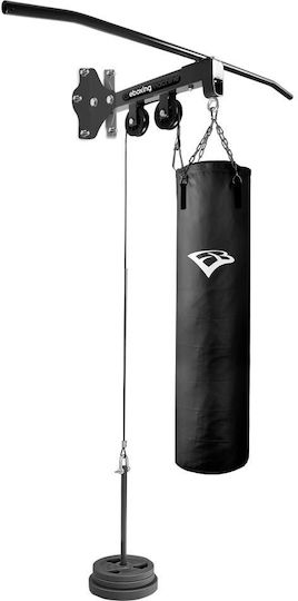 eBoxing Eboxing Rücken-Seilzug ohne Gewichte mit Klimmzugstange, Taschenbasis und schwarzem Griffset