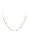 Art d or Gold 14K Necklace with Green Zircon