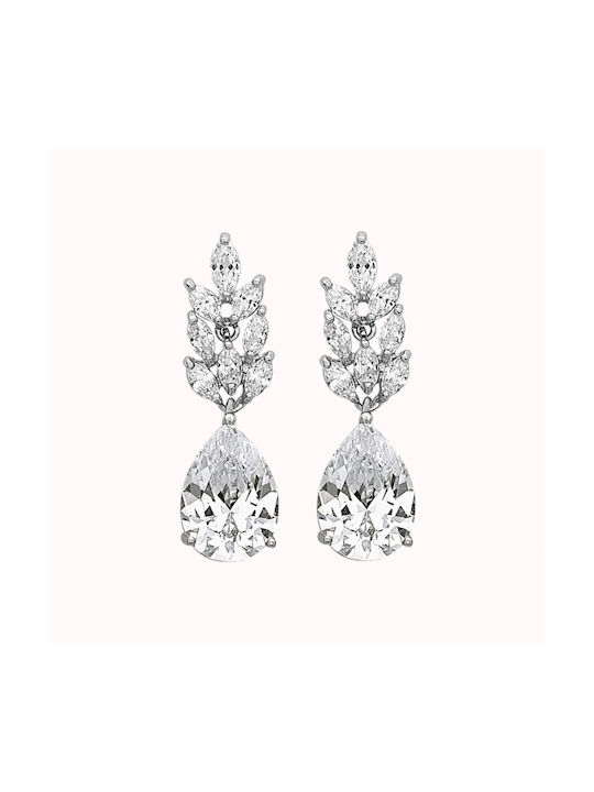 Naya Jewelry Einzelner Ohrring Hängend mit Steinen