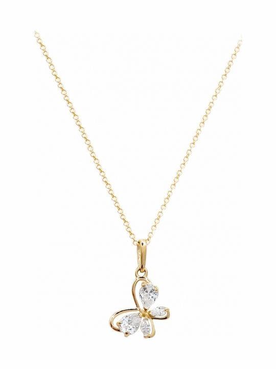 Polytimo Charm aus Gold 14K mit Zirkon