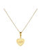 Ioannis Kosmima Necklace with design Heart from Gold 14K