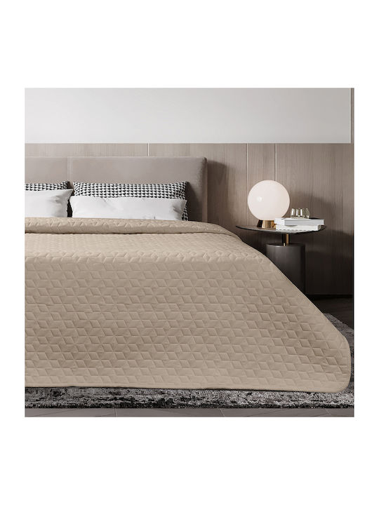 Adam Home Viva Κουβερλί Μονό Microfiber Beige 1...