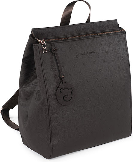 Walking Mum Backpack Diaper Bag London Pasito A Pasito Brown 32x37x15cm