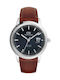 Daniel Wellington Herrenuhr 40mm Automatisch mit Braun Lederarmband
