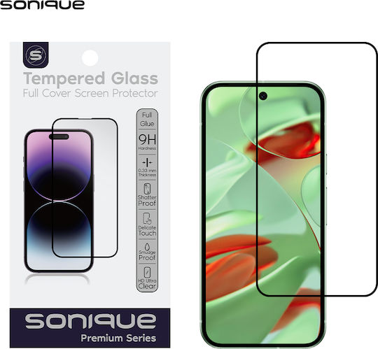 Hardy Glass Sonique Seria Premium HD Acoperire Completă 9H Google Pixel 9 5G Negru