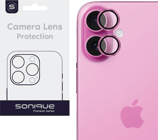 Sonique Camera Protection Tempered Glass Purple for the iPhone 16, iPhone 16 Plus