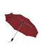 705038 Αυτόματη Ομπρέλα Βροχής Σπαστή Dark Red