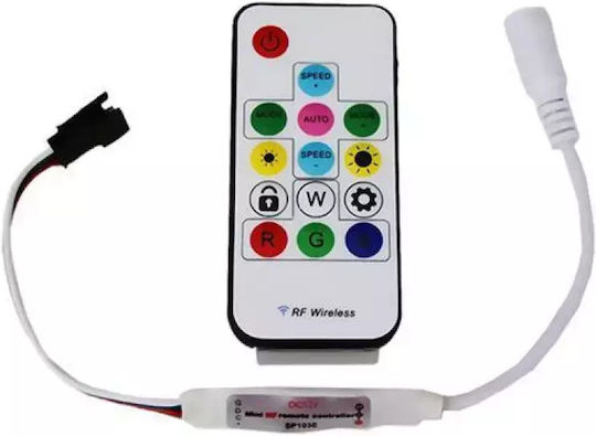 Controller Rgb Rf Ic Driver Ws2813 5v 14 Buttons 72w To 1024 Pixel Digital