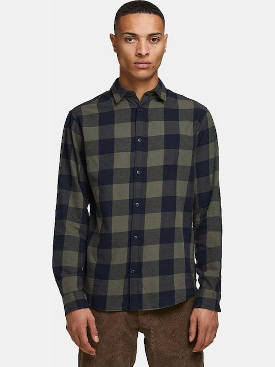 Jack & Jones Long-sleeved Cotton Shirt Checked ...