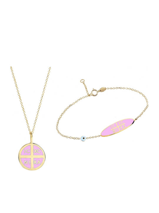 Hochwertiges Schmuckset aus 14K Gold