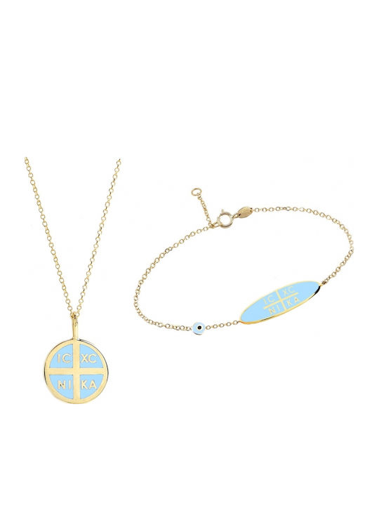 Hochwertiges Schmuckset aus 14K Gold