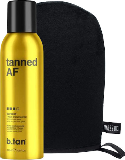 B.tan Tanned Af Bronzing Mist Spray + Glove