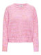 Only Women's Long Sleeve Sweater Pink