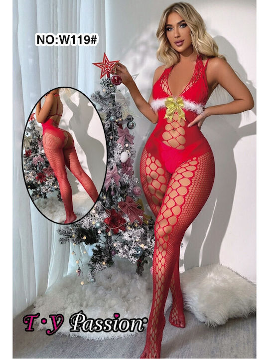 Bodystocking Roșu