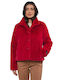 Women's Short Lifestyle Jacket for Winter Red Berry