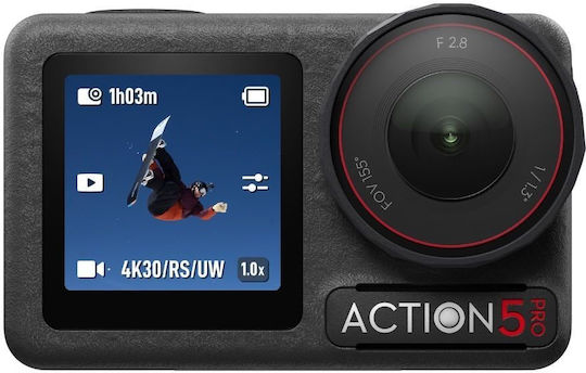 DJI Osmo Action 5 Pro Action Camera 4K Ultra HD Underwater Standard Combo with Touch Screen 2.5" and Wi-Fi Black