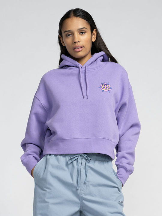 Santa Cruz Sweatshirt Purple with Hood