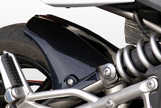 Moto Discovery Φτερό Πίσω Τροχού Μοτοσυκλέτας για Kawasaki ER6-n Μαύρο