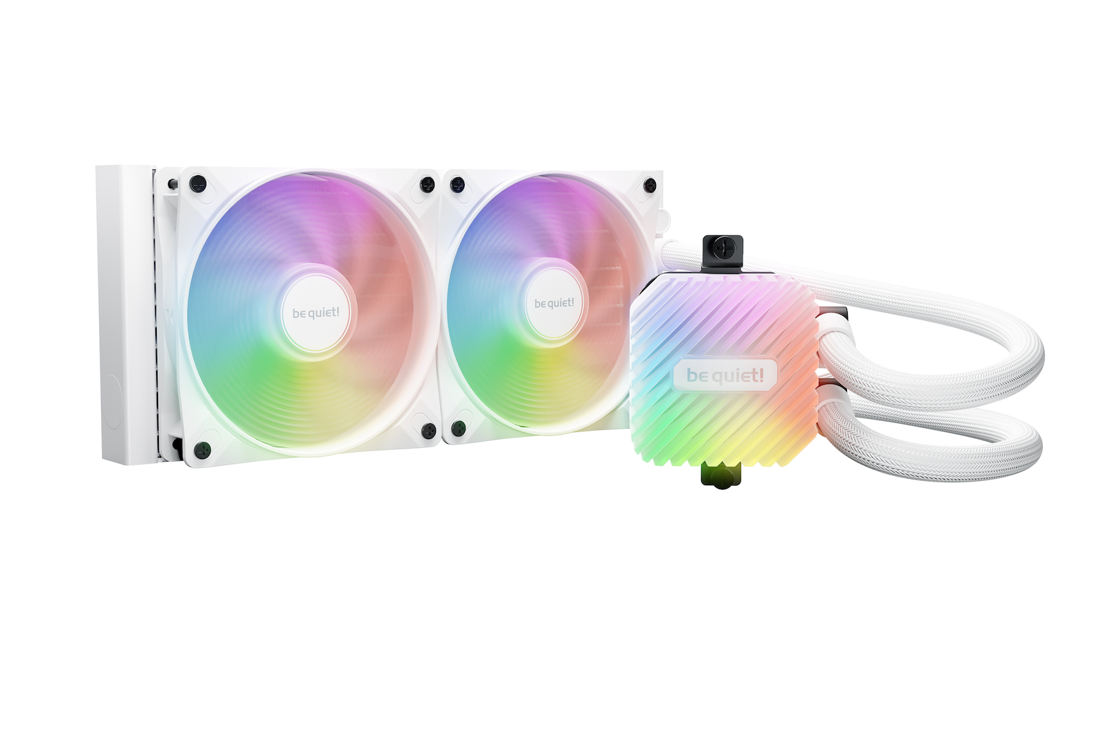Be Quiet Light Loop Υδρόψυξη Επεξεργαστή Διπλού Ανεμιστήρα 120mm για Socket AM4/AM5/1700/1200/115x με ARGB Φωτισμό Λευκή