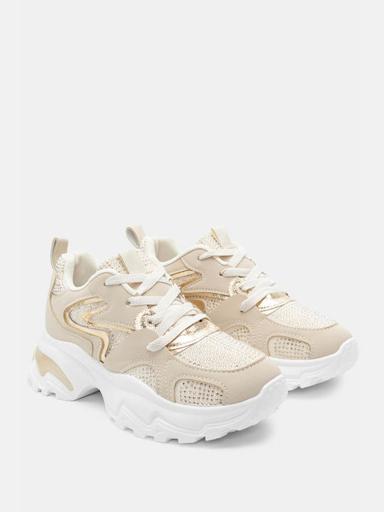 Luigi Chunky Sneakers Beige